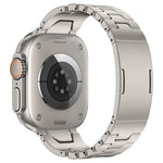 สายรัดนาฬิกาสแตนเลสสตีลหัวเข็มขัดผีเสื้อแบบปลดเร็วรูปตัว H สำหรับ Apple Watch 44 มม. / 45 มม. / 46 มม. / 49 มม., สำหรับ Apple Watch 42 มม. / 41 มม. / 40 มม. / 38 มม.