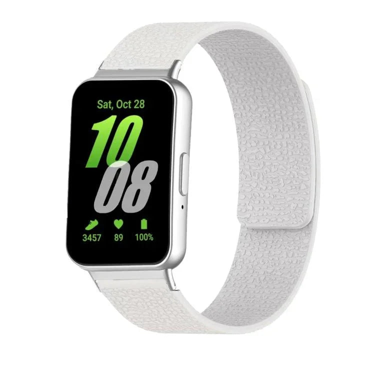 สายซิลิโคนแม่เหล็กนุ่มลายลิ้นจี่ สำหรับ Samsung Galaxy Fit3