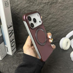 เคสโทรศัพท์แบบถือ MagSafe ผิวหนัง PC ไม่มีกรอบ สำหรับ iPhone 17 Pro Max, สำหรับ iPhone 17 Pro, สำหรับ iPhone 17, สำหรับ iPhone Air, สำหรับ iPhone 16 Pro Max, สำหรับ iPhone 16 Pro