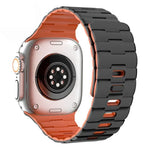 สายรัดนาฬิกาซิลิโคนแม่เหล็กหมุดเดี่ยวลายม้า สำหรับ Apple Watch 46 มม. / 49 มม. / 45 มม. / 44 มม.