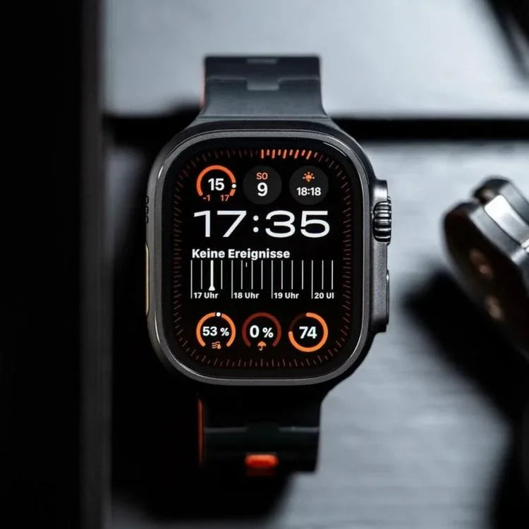 สายรัดนาฬิกาซิลิโคนแม่เหล็กหมุดเดี่ยวลายม้า สำหรับ Apple Watch 46 มม. / 49 มม. / 45 มม. / 44 มม.