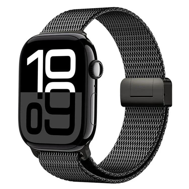 สายรัดนาฬิกาโลหะไทเทเนียมเต็มรูปแบบหัวเข็มขัดแม่เหล็กมิลานีส สำหรับ Apple Watch 46mm / 49mm / 45mm / 44mm