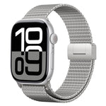 สายรัดนาฬิกาโลหะไทเทเนียมเต็มรูปแบบหัวเข็มขัดแม่เหล็กมิลานีส สำหรับ Apple Watch 46mm / 49mm / 45mm / 44mm