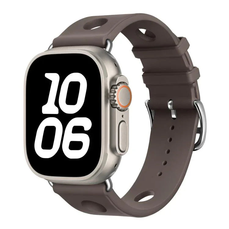 สายรัดนาฬิกาซิลิโคนรูหัวเข็มขัดบันได สำหรับ Apple Watch 46mm / 49mm / 45mm / 44mm, สำหรับ Apple Watch 42mm / 41mm / 40mm / 38mm