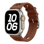 สายรัดนาฬิกาซิลิโคนรูหัวเข็มขัดบันได สำหรับ Apple Watch 46mm / 49mm / 45mm / 44mm, สำหรับ Apple Watch 42mm / 41mm / 40mm / 38mm