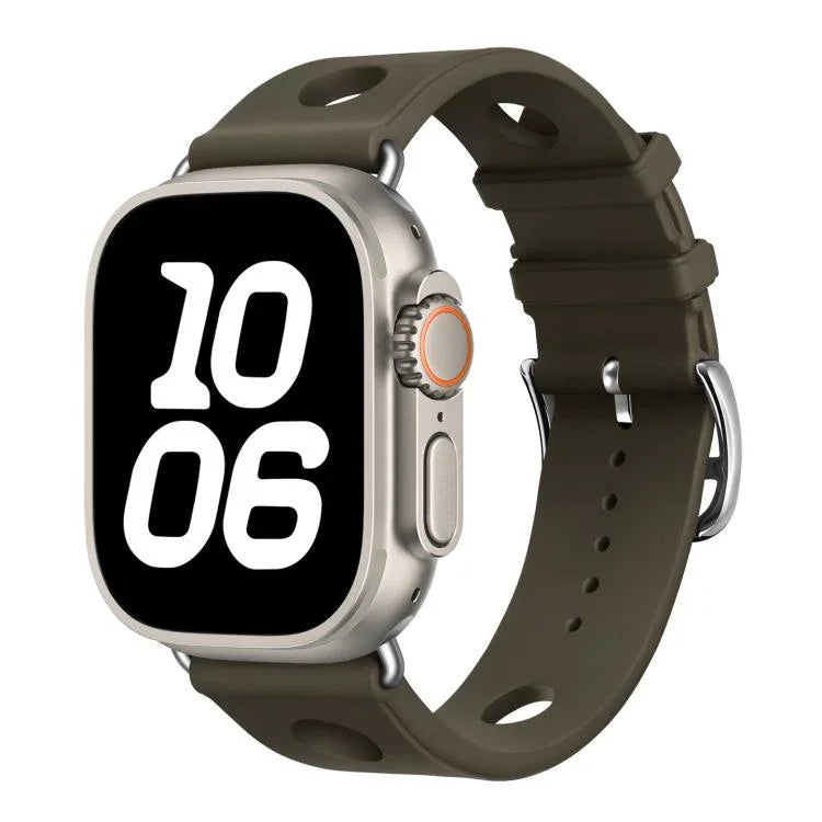 สายรัดนาฬิกาซิลิโคนรูหัวเข็มขัดบันได สำหรับ Apple Watch 46mm / 49mm / 45mm / 44mm, สำหรับ Apple Watch 42mm / 41mm / 40mm / 38mm