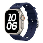 สายรัดนาฬิกาซิลิโคนรูหัวเข็มขัดบันได สำหรับ Apple Watch 46mm / 49mm / 45mm / 44mm, สำหรับ Apple Watch 42mm / 41mm / 40mm / 38mm