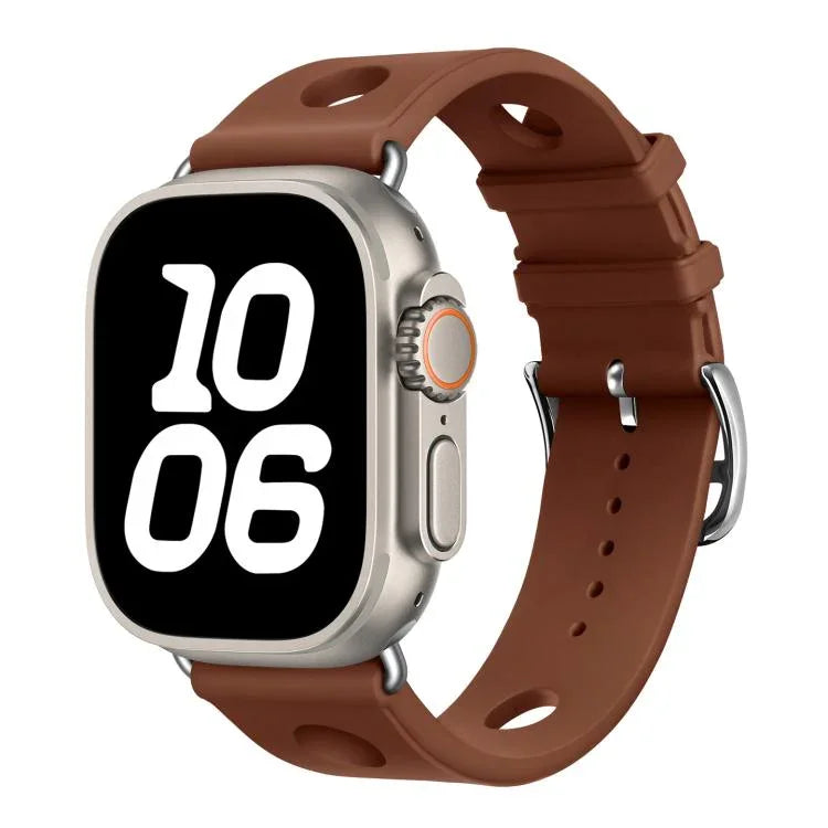 สายรัดนาฬิกาซิลิโคนรูหัวเข็มขัดบันได สำหรับ Apple Watch 46mm / 49mm / 45mm / 44mm, สำหรับ Apple Watch 42mm / 41mm / 40mm / 38mm