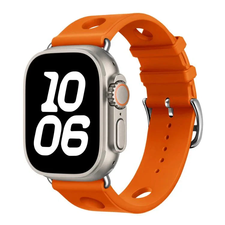 สายรัดนาฬิกาซิลิโคนรูหัวเข็มขัดบันได สำหรับ Apple Watch 46mm / 49mm / 45mm / 44mm, สำหรับ Apple Watch 42mm / 41mm / 40mm / 38mm
