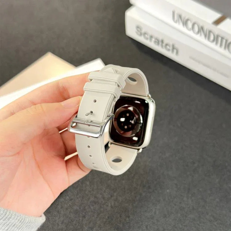 สายรัดนาฬิกาซิลิโคนรูหัวเข็มขัดบันได สำหรับ Apple Watch 46mm / 49mm / 45mm / 44mm, สำหรับ Apple Watch 42mm / 41mm / 40mm / 38mm