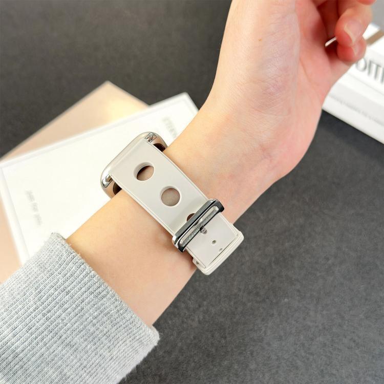 สายรัดนาฬิกาซิลิโคนรูหัวเข็มขัดบันได สำหรับ Apple Watch 46mm / 49mm / 45mm / 44mm, สำหรับ Apple Watch 42mm / 41mm / 40mm / 38mm
