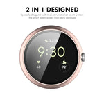 ฟิล์มกระจกนิรภัยเต็มจอ ENKAY Hat-Prince พร้อมเคส PC แบบบูรณาการ สำหรับ Google Pixel Watch 4 ขนาด 45 มม. สำหรับ Google Pixel Watch 4 ขนาด 41 มม.