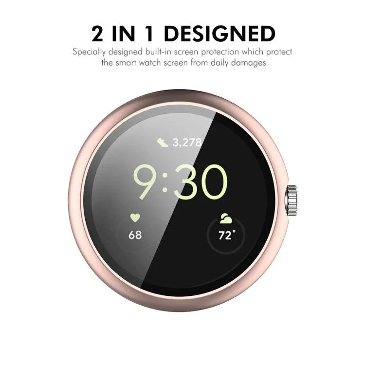 ฟิล์มกระจกนิรภัยเต็มจอ ENKAY Hat-Prince พร้อมเคส PC แบบบูรณาการ สำหรับ Google Pixel Watch 4 ขนาด 45 มม. สำหรับ Google Pixel Watch 4 ขนาด 41 มม.