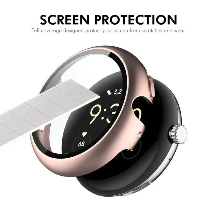 ฟิล์มกระจกนิรภัยเต็มจอ ENKAY Hat-Prince พร้อมเคส PC แบบบูรณาการ สำหรับ Google Pixel Watch 4 ขนาด 45 มม. สำหรับ Google Pixel Watch 4 ขนาด 41 มม.