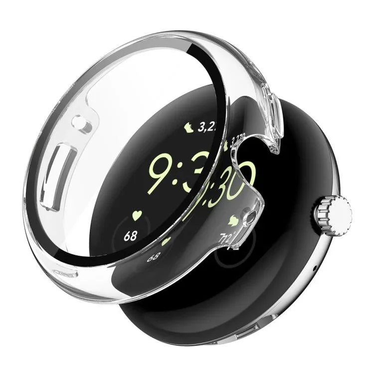 ฟิล์มกระจกนิรภัยเต็มจอ ENKAY Hat-Prince พร้อมเคส PC แบบบูรณาการ สำหรับ Google Pixel Watch 4 ขนาด 45 มม. สำหรับ Google Pixel Watch 4 ขนาด 41 มม.