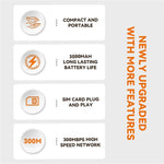 M34-E รุ่นยูเรเชีย พกพา 4G WiFi โมบายฮอตสปอต Type-C ความเร็ว 150Mbps LTE Mifi เราเตอร์ไร้สาย M34-E