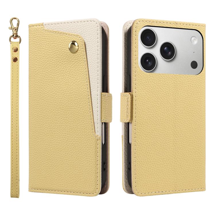 เคสโทรศัพท์หนังพร้อมกระจกกระเป๋าลายลิ้นจี่ สำหรับ iPhone 17 Pro Max, สำหรับ iPhone 17 Pro, สำหรับ iPhone 17, สำหรับ iPhone Air, สำหรับ iPhone 16 Pro Max, สำหรับ iPhone 16 Pro, สำหรับ iPhone 16 Plus, สำหรับ iPhone 16