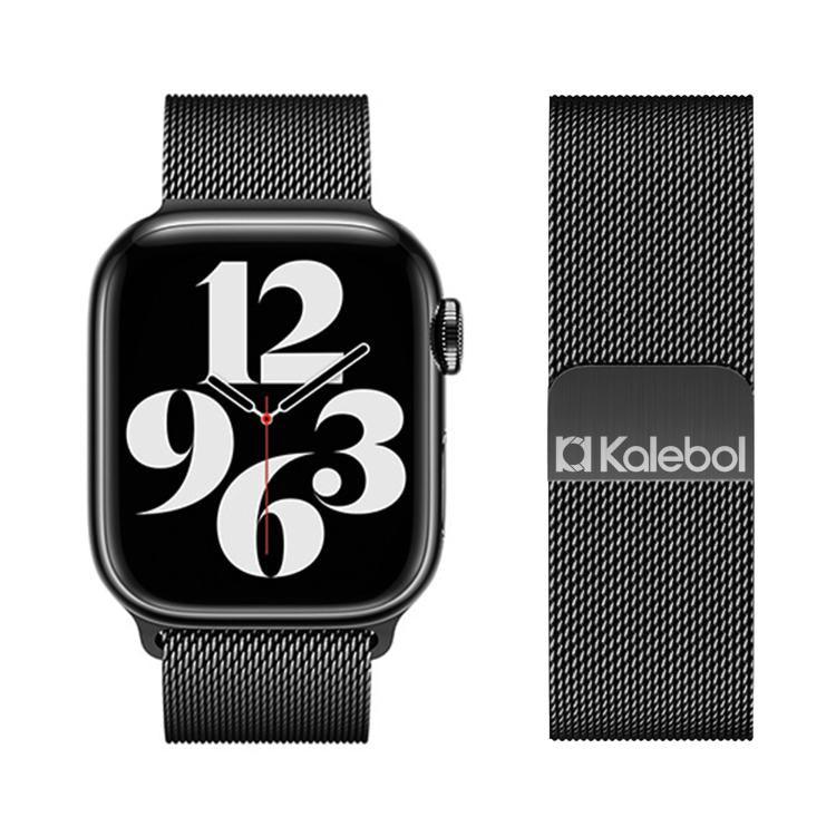 สายรัดนาฬิกาเหล็กกล้าไร้สนิมแม่เหล็ก Kalebol สำหรับ Apple Watch 46mm / 49mm / 45mm / 44mm, สำหรับ Apple Watch 42mm / 41mm / 40mm / 38mm