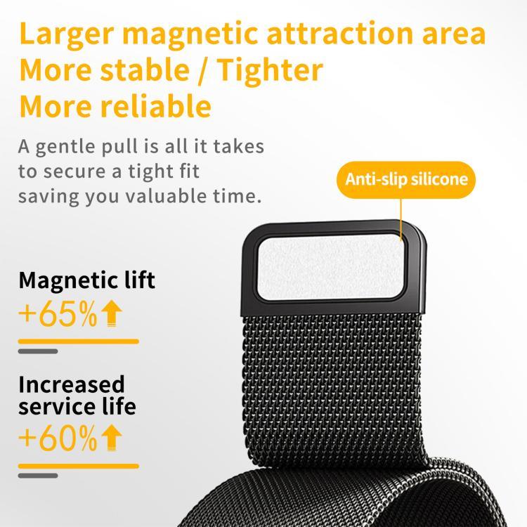สายรัดนาฬิกาเหล็กกล้าไร้สนิมแม่เหล็ก Kalebol สำหรับ Apple Watch 46mm / 49mm / 45mm / 44mm, สำหรับ Apple Watch 42mm / 41mm / 40mm / 38mm