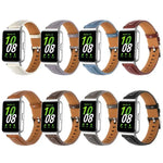 สายหนังหัวเข็มขัดหมุดเงินเว้าลึก สำหรับ Samsung Galaxy Fit 3