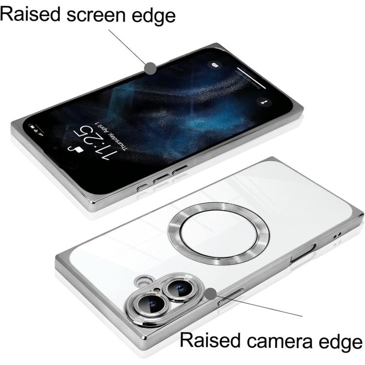 เคสโทรศัพท์ TPU MagSafe ชุบไฟฟ้าลาย CD สี่เหลี่ยมมุมฉาก สำหรับ iPhone 16 Plus, สำหรับ iPhone 16, สำหรับ iPhone 15 Pro Max, สำหรับ iPhone 15 Pro, สำหรับ iPhone 15 Plus, สำหรับ iPhone 15