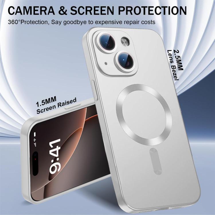 เคสโทรศัพท์ TPU โลหะบางพิเศษพร้อม MagSafe และฟิล์มเลนส์ สำหรับ iPhone 14 Plus, สำหรับ iPhone 14, สำหรับ iPhone 14 Pro, สำหรับ iPhone 14 Pro Max, สำหรับ iPhone 13 Pro Max, สำหรับ iPhone 13 Pro, สำหรับ iPhone 13