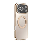 เคสโทรศัพท์ MagSafe ชุบไฟฟ้าพร้อมที่จับหมุน 360 องศาและฝาครอบเลนส์ สำหรับ iPhone 17 Pro Max, สำหรับ iPhone 17 Pro, สำหรับ iPhone 17, สำหรับ iPhone Air, สำหรับ iPhone 16 Pro Max, สำหรับ iPhone 16 Pro