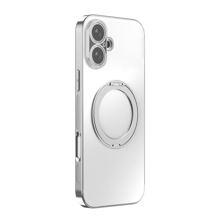 เคสโทรศัพท์ MagSafe ชุบไฟฟ้าพร้อมที่จับหมุน 360 องศาและฝาครอบเลนส์ สำหรับ iPhone 17 Pro Max, สำหรับ iPhone 17 Pro, สำหรับ iPhone 17, สำหรับ iPhone Air, สำหรับ iPhone 16 Pro Max, สำหรับ iPhone 16 Pro