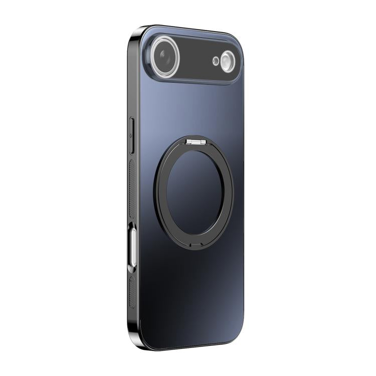 เคสโทรศัพท์ MagSafe ชุบไฟฟ้าพร้อมที่จับหมุน 360 องศาและฝาครอบเลนส์ สำหรับ iPhone 17 Pro Max, สำหรับ iPhone 17 Pro, สำหรับ iPhone 17, สำหรับ iPhone Air, สำหรับ iPhone 16 Pro Max, สำหรับ iPhone 16 Pro