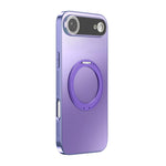 เคสโทรศัพท์ MagSafe ชุบไฟฟ้าพร้อมที่จับหมุน 360 องศาและฝาครอบเลนส์ สำหรับ iPhone 17 Pro Max, สำหรับ iPhone 17 Pro, สำหรับ iPhone 17, สำหรับ iPhone Air, สำหรับ iPhone 16 Pro Max, สำหรับ iPhone 16 Pro