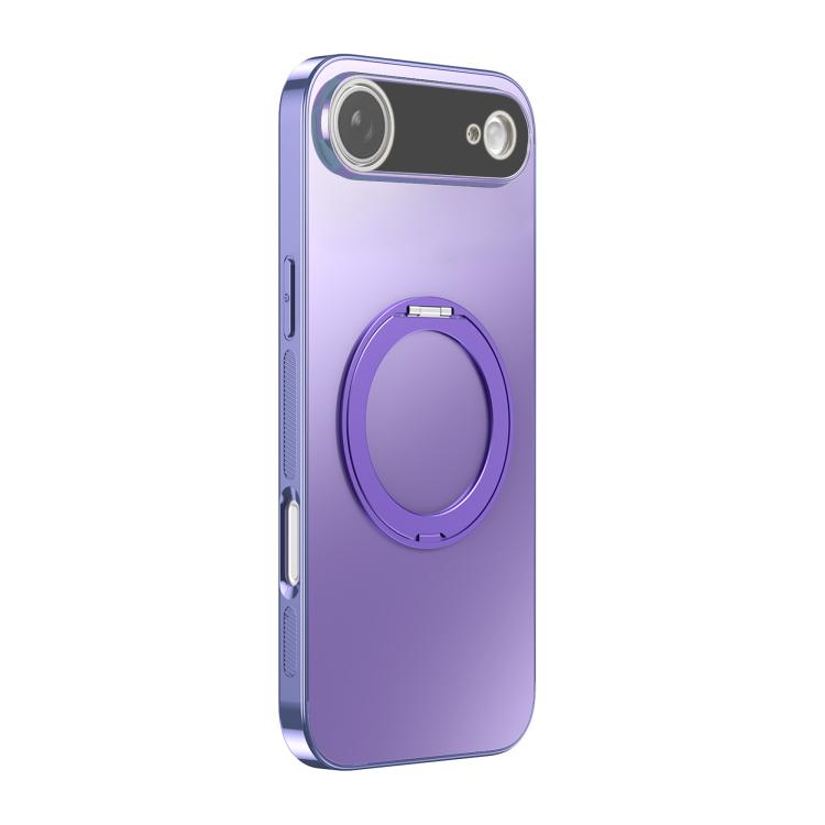 เคสโทรศัพท์ MagSafe ชุบไฟฟ้าพร้อมที่จับหมุน 360 องศาและฝาครอบเลนส์ สำหรับ iPhone 17 Pro Max, สำหรับ iPhone 17 Pro, สำหรับ iPhone 17, สำหรับ iPhone Air, สำหรับ iPhone 16 Pro Max, สำหรับ iPhone 16 Pro