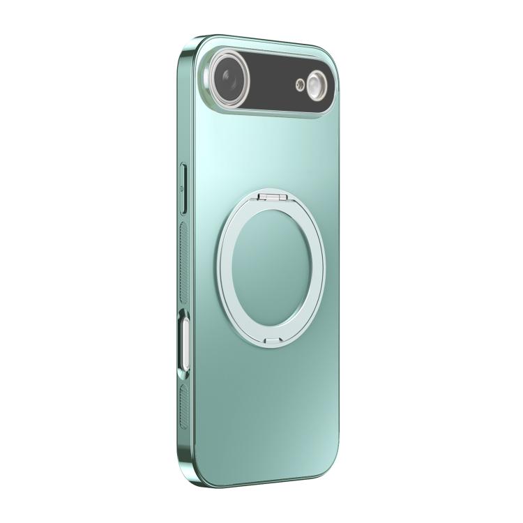เคสโทรศัพท์ MagSafe ชุบไฟฟ้าพร้อมที่จับหมุน 360 องศาและฝาครอบเลนส์ สำหรับ iPhone 17 Pro Max, สำหรับ iPhone 17 Pro, สำหรับ iPhone 17, สำหรับ iPhone Air, สำหรับ iPhone 16 Pro Max, สำหรับ iPhone 16 Pro