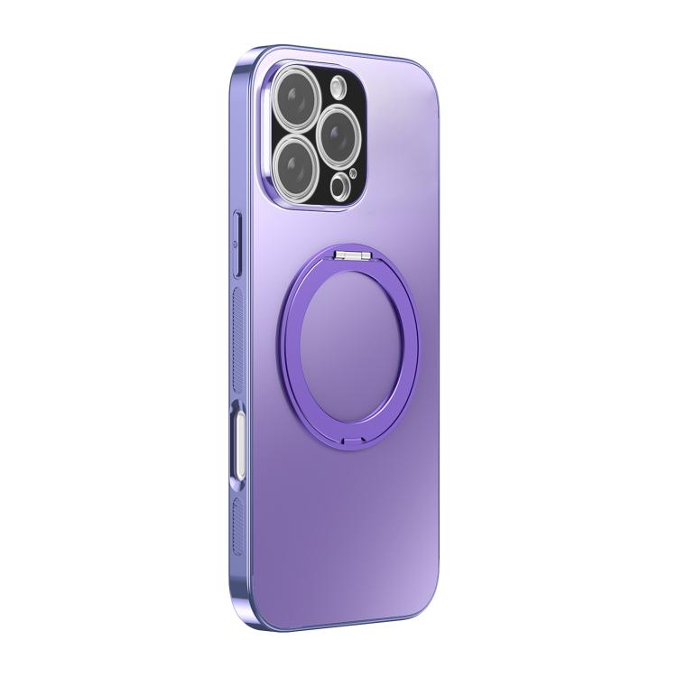 เคสโทรศัพท์ MagSafe ชุบไฟฟ้าพร้อมที่จับหมุน 360 องศาและฝาครอบเลนส์ สำหรับ iPhone 17 Pro Max, สำหรับ iPhone 17 Pro, สำหรับ iPhone 17, สำหรับ iPhone Air, สำหรับ iPhone 16 Pro Max, สำหรับ iPhone 16 Pro