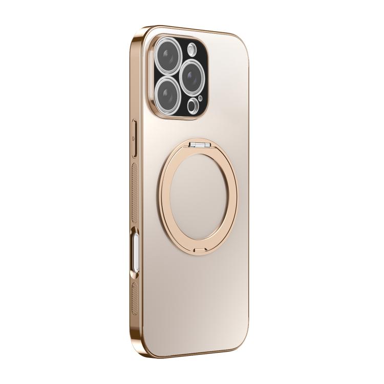 เคสโทรศัพท์ MagSafe ชุบไฟฟ้าพร้อมที่จับหมุน 360 องศาและฝาครอบเลนส์ สำหรับ iPhone 17 Pro Max, สำหรับ iPhone 17 Pro, สำหรับ iPhone 17, สำหรับ iPhone Air, สำหรับ iPhone 16 Pro Max, สำหรับ iPhone 16 Pro