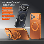 เคสโทรศัพท์ MagSafe ชุบไฟฟ้าพร้อมที่จับหมุน 360 องศาและฝาครอบเลนส์ สำหรับ iPhone 14 Pro Max, สำหรับ iPhone 13 Pro Max, สำหรับ iPhone 13 Pro, สำหรับ iPhone 13