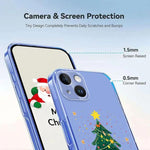 เคสโทรศัพท์ TPU พิมพ์ลายธีมคริสต์มาส สำหรับ iPhone 15