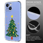 เคสโทรศัพท์ TPU พิมพ์ลายธีมคริสต์มาส สำหรับ iPhone 15