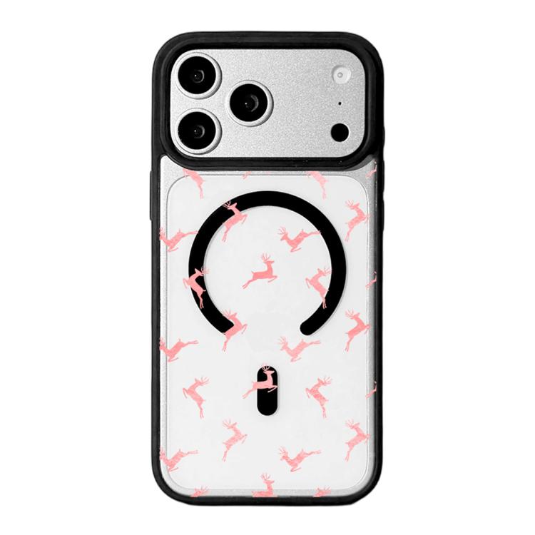 เคสโทรศัพท์ขอบดำทาสีแม่เหล็กแรงสูงซีรีส์คริสต์มาส สำหรับ iPhone 17 Pro Max, iPhone 17 Pro, iPhone 17