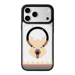 เคสโทรศัพท์ขอบดำทาสีแม่เหล็กแรงสูงซีรีส์คริสต์มาส สำหรับ iPhone 17 Pro Max, iPhone 17 Pro, iPhone 17