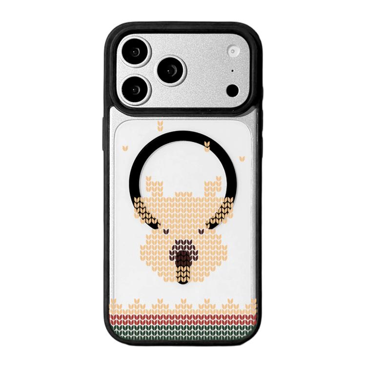 เคสโทรศัพท์ขอบดำทาสีแม่เหล็กแรงสูงซีรีส์คริสต์มาส สำหรับ iPhone 17 Pro Max, iPhone 17 Pro, iPhone 17