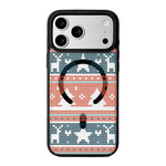 เคสโทรศัพท์ขอบดำทาสีแม่เหล็กแรงสูงซีรีส์คริสต์มาส สำหรับ iPhone 17 Pro Max, iPhone 17 Pro, iPhone 17