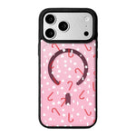 เคสโทรศัพท์ขอบดำทาสีแม่เหล็กแรงสูงซีรีส์คริสต์มาส สำหรับ iPhone 17 Pro Max, iPhone 17 Pro, iPhone 17