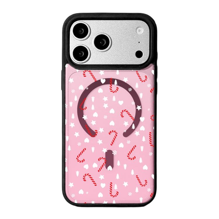 เคสโทรศัพท์ขอบดำทาสีแม่เหล็กแรงสูงซีรีส์คริสต์มาส สำหรับ iPhone 17 Pro Max, iPhone 17 Pro, iPhone 17