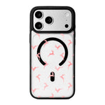 เคสโทรศัพท์ขอบดำทาสีแม่เหล็กแรงสูงซีรีส์คริสต์มาส สำหรับ iPhone 17 Pro Max, iPhone 17 Pro, iPhone 17