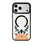 เคสโทรศัพท์ขอบดำทาสีแม่เหล็กแรงสูงซีรีส์คริสต์มาส สำหรับ iPhone 17 Pro Max, iPhone 17 Pro, iPhone 17