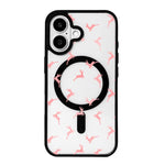 เคสโทรศัพท์ขอบดำทาสีแม่เหล็กแรงสูงซีรีส์คริสต์มาส สำหรับ iPhone 17 Pro Max, iPhone 17 Pro, iPhone 17