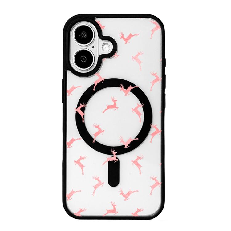 เคสโทรศัพท์ขอบดำทาสีแม่เหล็กแรงสูงซีรีส์คริสต์มาส สำหรับ iPhone 17 Pro Max, iPhone 17 Pro, iPhone 17