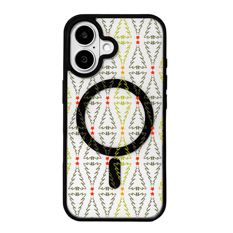 เคสโทรศัพท์ขอบดำทาสีแม่เหล็กแรงสูงซีรีส์คริสต์มาส สำหรับ iPhone 17 Pro Max, iPhone 17 Pro, iPhone 17