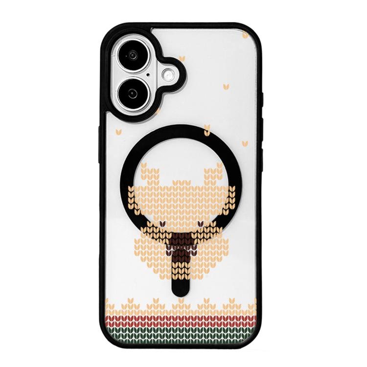 เคสโทรศัพท์ขอบดำทาสีแม่เหล็กแรงสูงซีรีส์คริสต์มาส สำหรับ iPhone 17 Pro Max, iPhone 17 Pro, iPhone 17