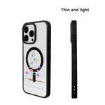 Christmas Series Strong Magnetic Painted Black Edge Phone Case, For iPhone 16 Pro Max, For iPhone 16 Pro, For iPhone 16